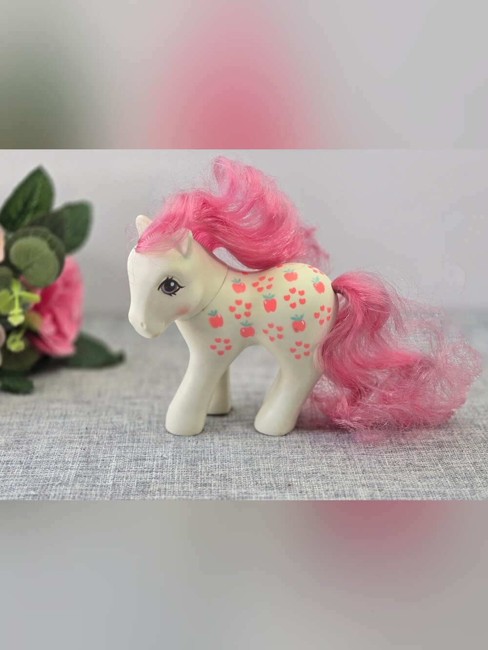 Vintage G1 My Little Pony Mommy Apple Delight 1987 Hasbro MLP Loving Family